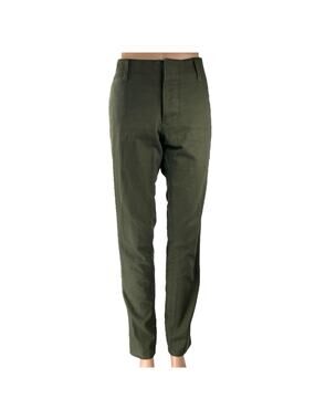 Eighteen Waits Women's Green Mid Rise Slim Straight Leg Trousers Pants Size 31